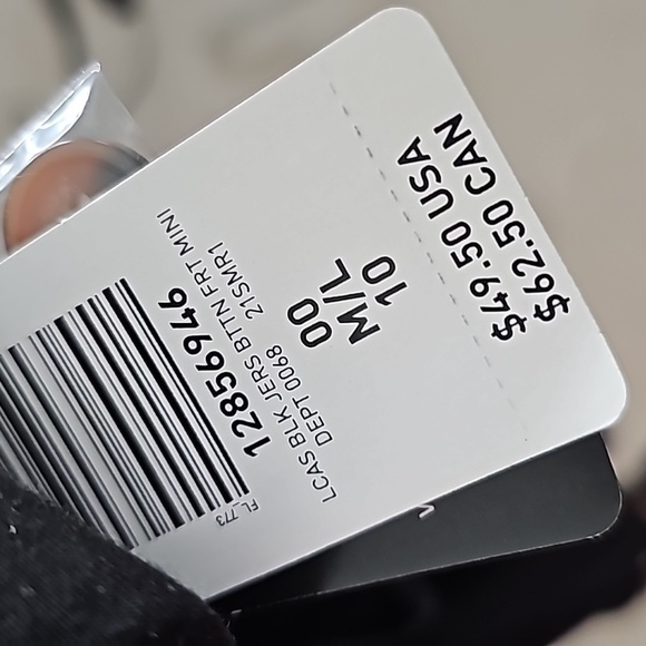 NWT Torrid Black Jersey Button Front Mini Skater Skirt - Picture 5 of 7